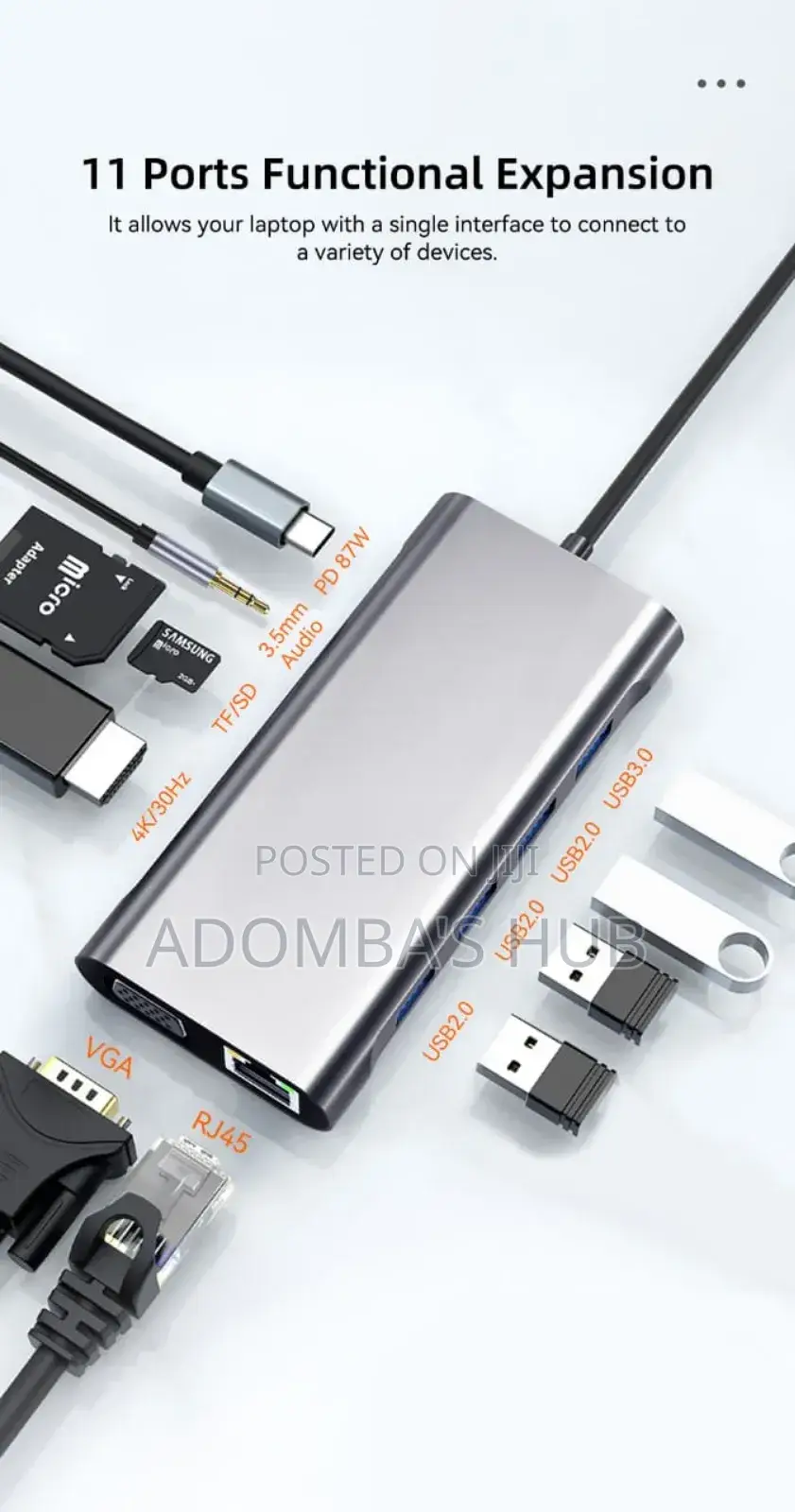 Kebidumei 11 In 1 Type C Docking Station(Usb Hub)
