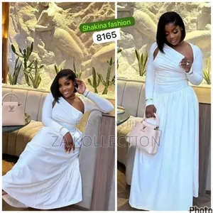 Ladies Long White Dress
