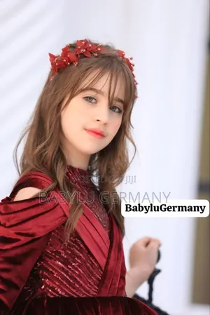 Luxury Turkey Brand Velvet Red Princess Ball Gown Dress