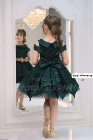 Luxury Turkey Brand Green Ball Gown With Accessories