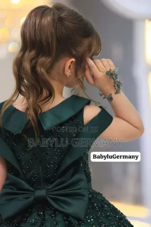 Luxury Turkey Brand Green Ball Gown With Accessories