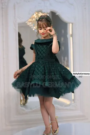 Luxury Turkey Brand Green Ball Gown With Accessories