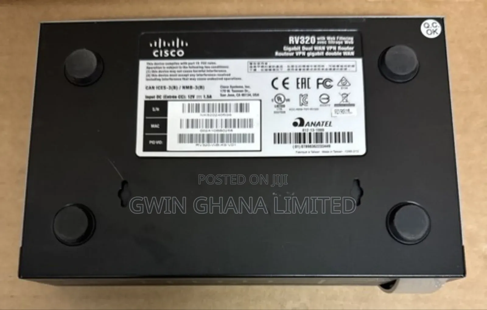 Cisco Rv320 Dual Gigabit Wan Vpn Router