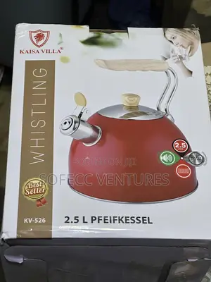 2.5 Liters White Whistling Kettles