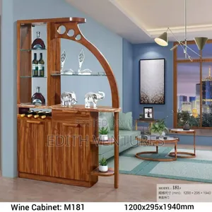 Wood and Glass Cabinet for Wine