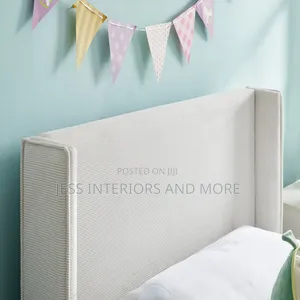 Queen Size Bed Frame (Corduroy) Cream
