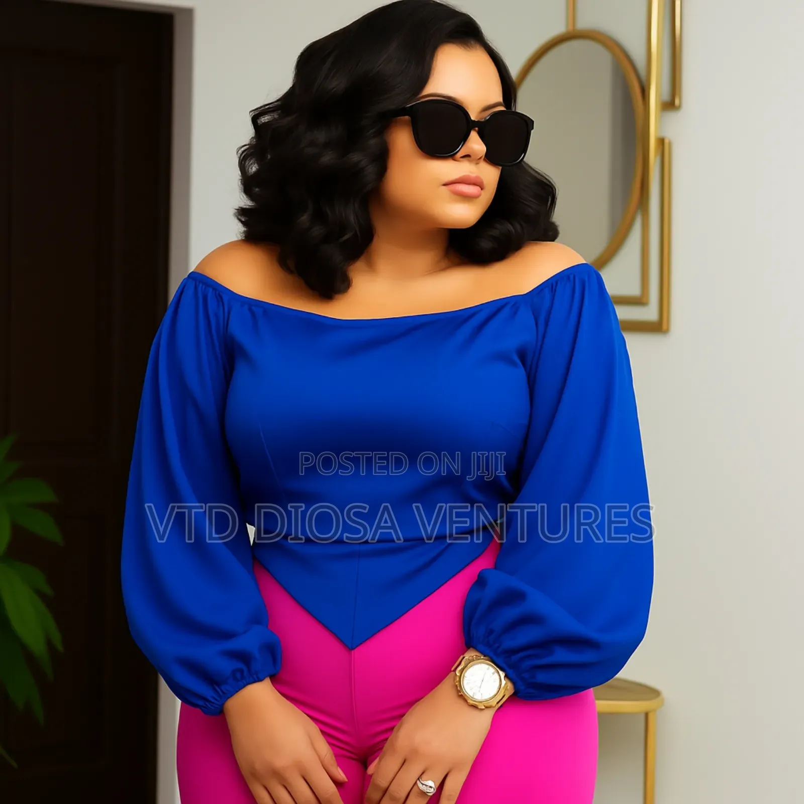 Silky Off Shoulder Blouse for Ladies