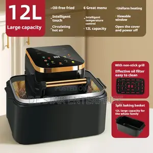 12l Silver Crest Air Fryer With Touch Screen