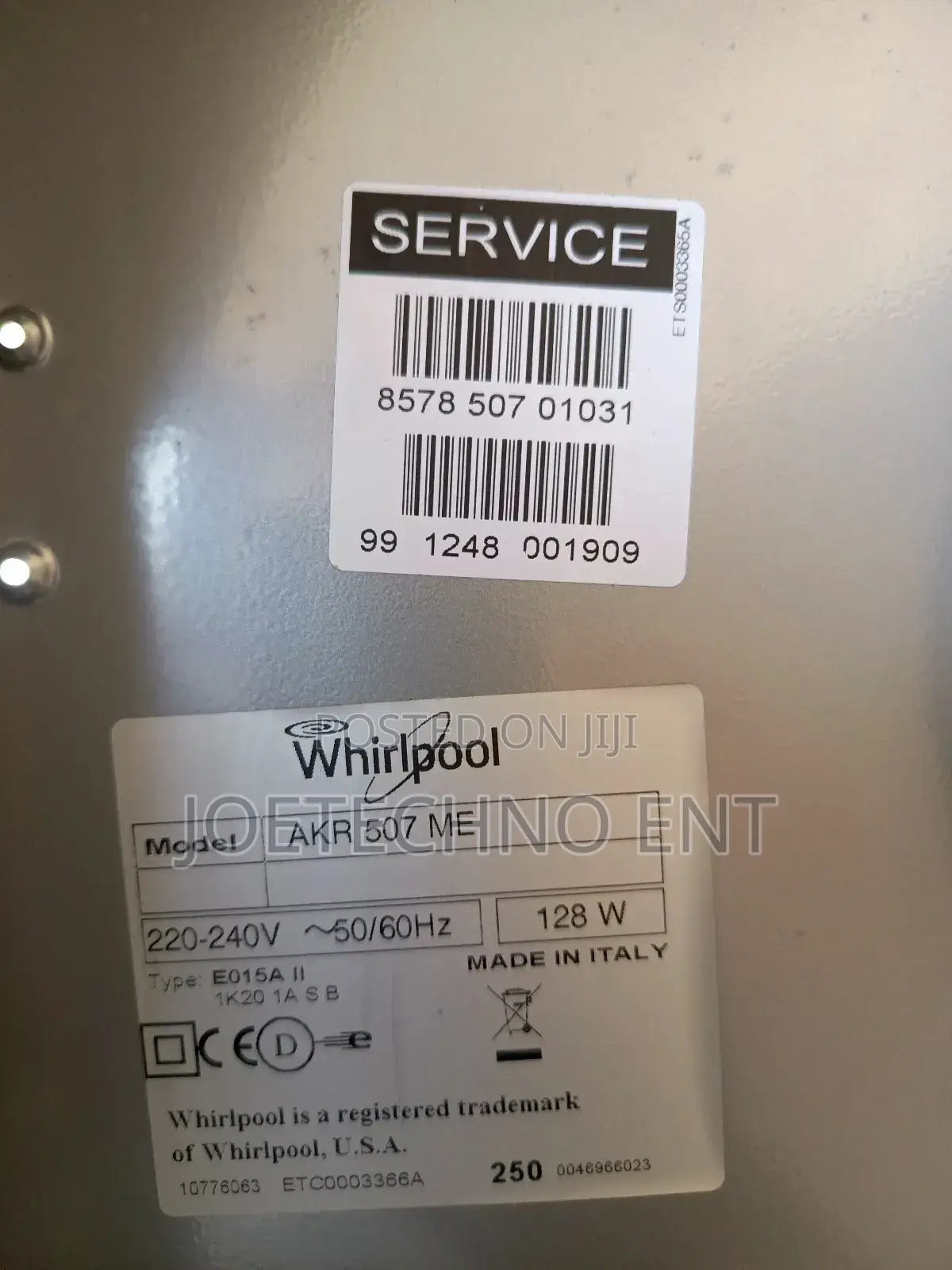 Whirlpool Wall Mounted Cooker Hood - Akr 507