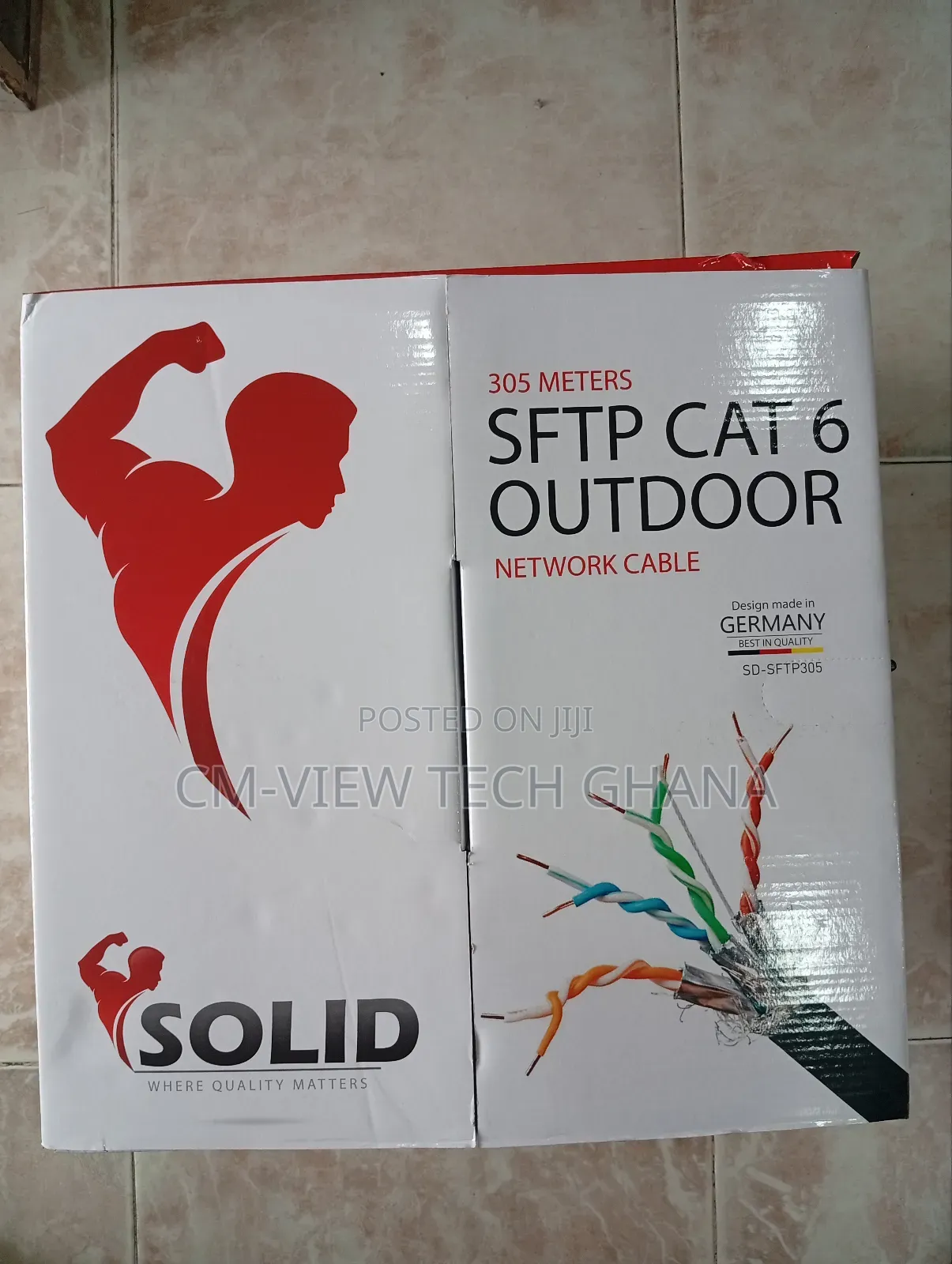 305m SFTP Outdoor Cat6 Cable Solid
