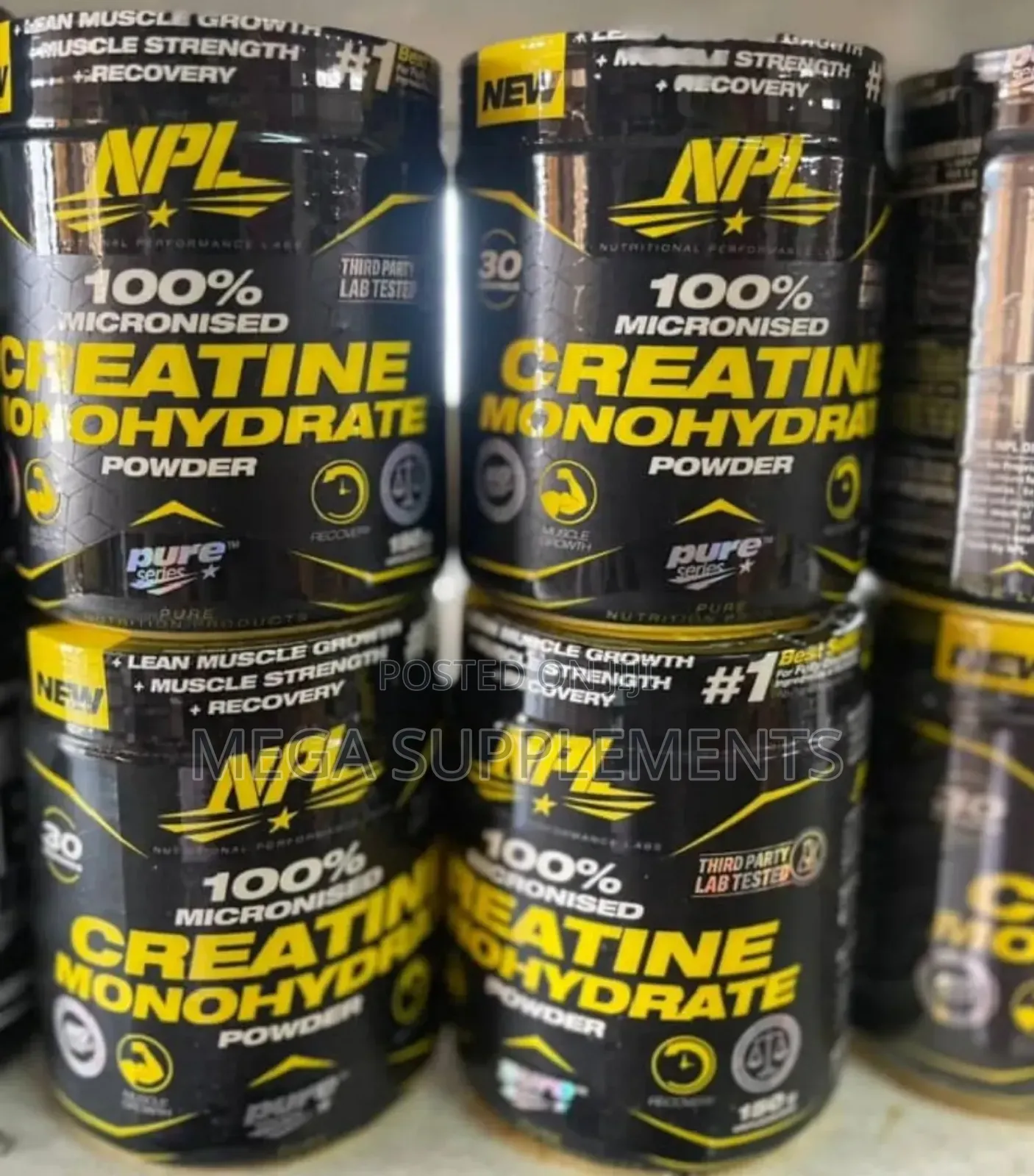 NPL Micronized Creatine Monohydrate :30 Servings 60 Servin