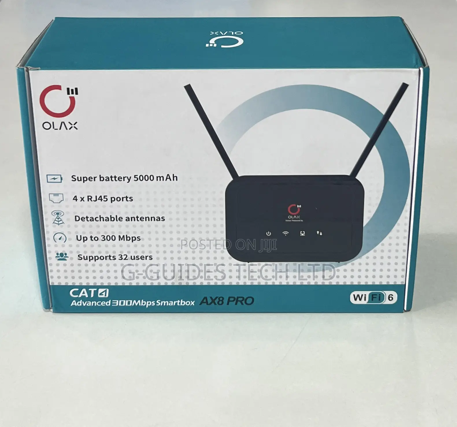 Olax 4g Router Ax8 Pro Wi-Fi 6 With Inbuilt Battery