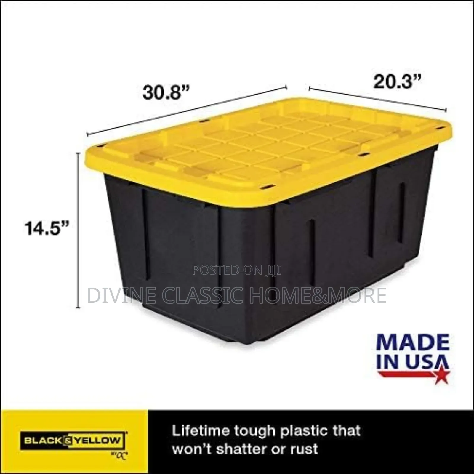 Berkley Jensen 27-Gallon Storage Tote/Storage Box(Usa)