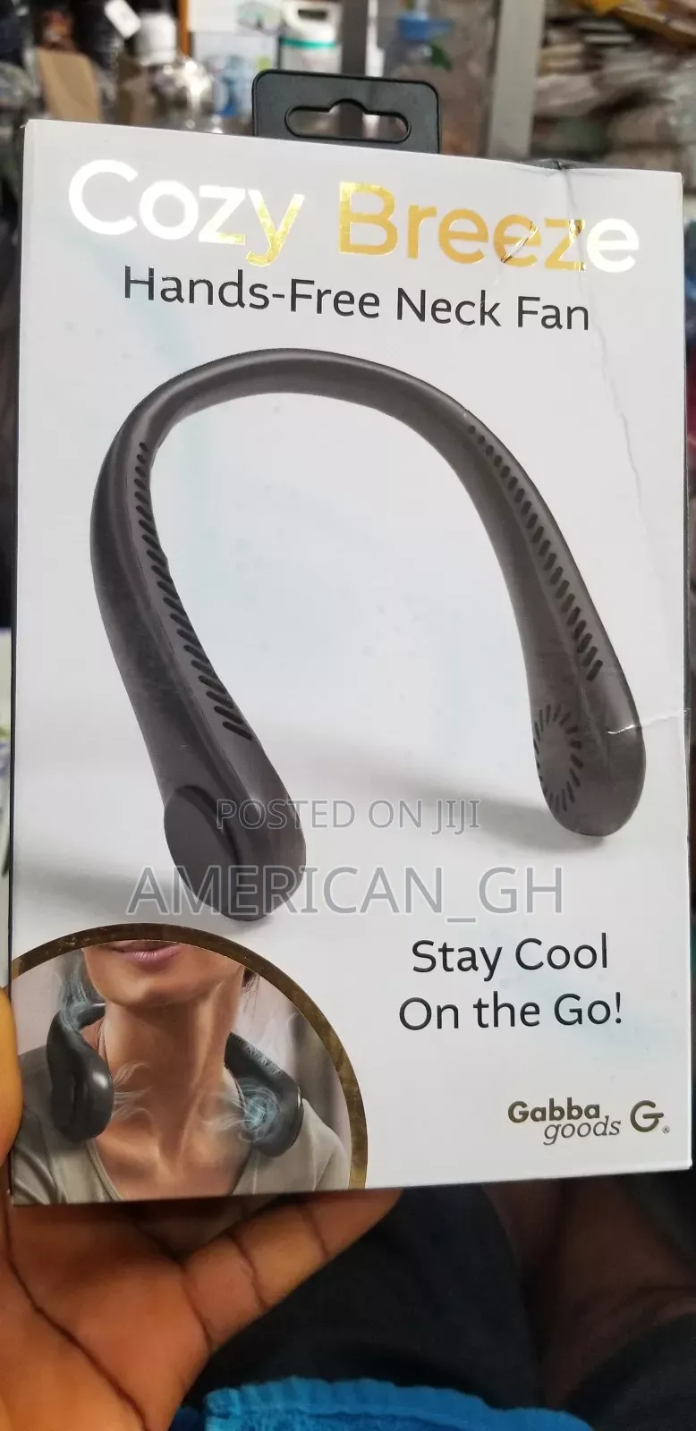 Cozy Breeze Hands-Free Rechargeable Neck Fan