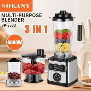 Sokany 3 in 1 Blender( 3 Liters)