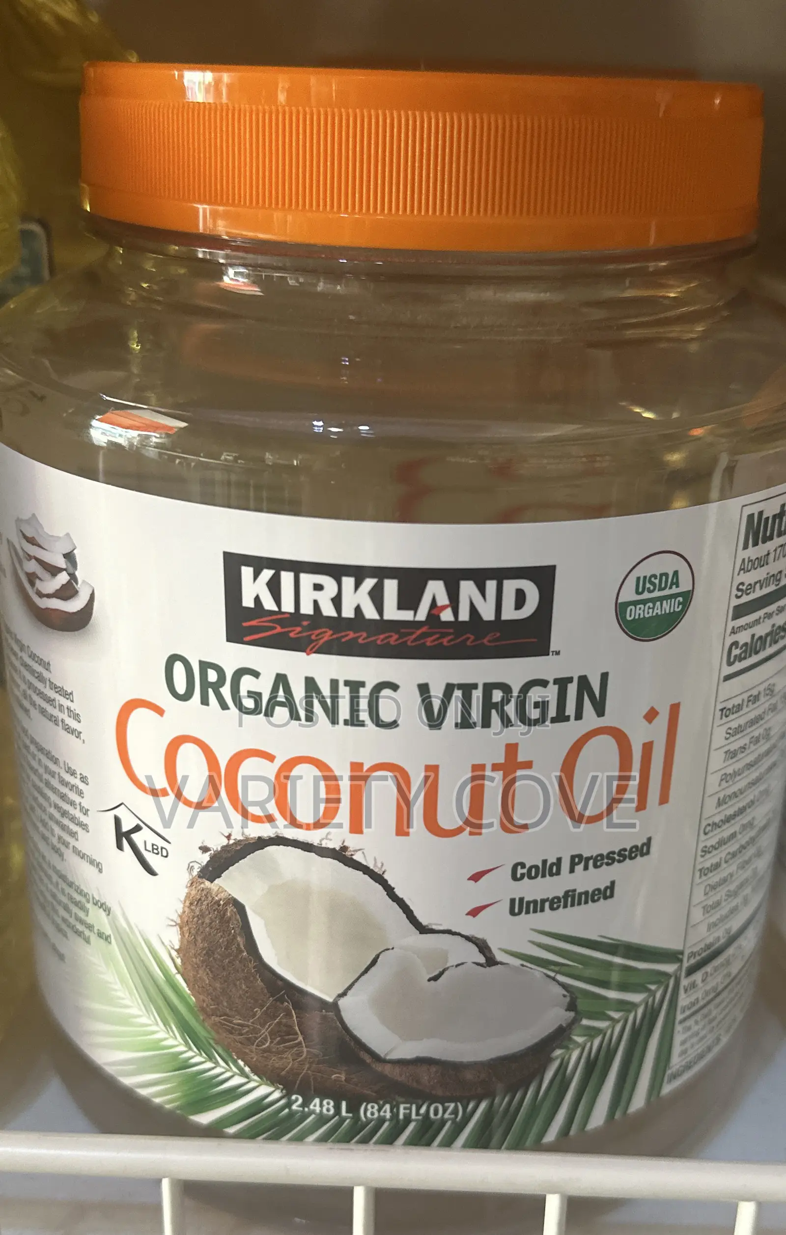 Kirkland Organic Virgin Coconut Oil 2.48l