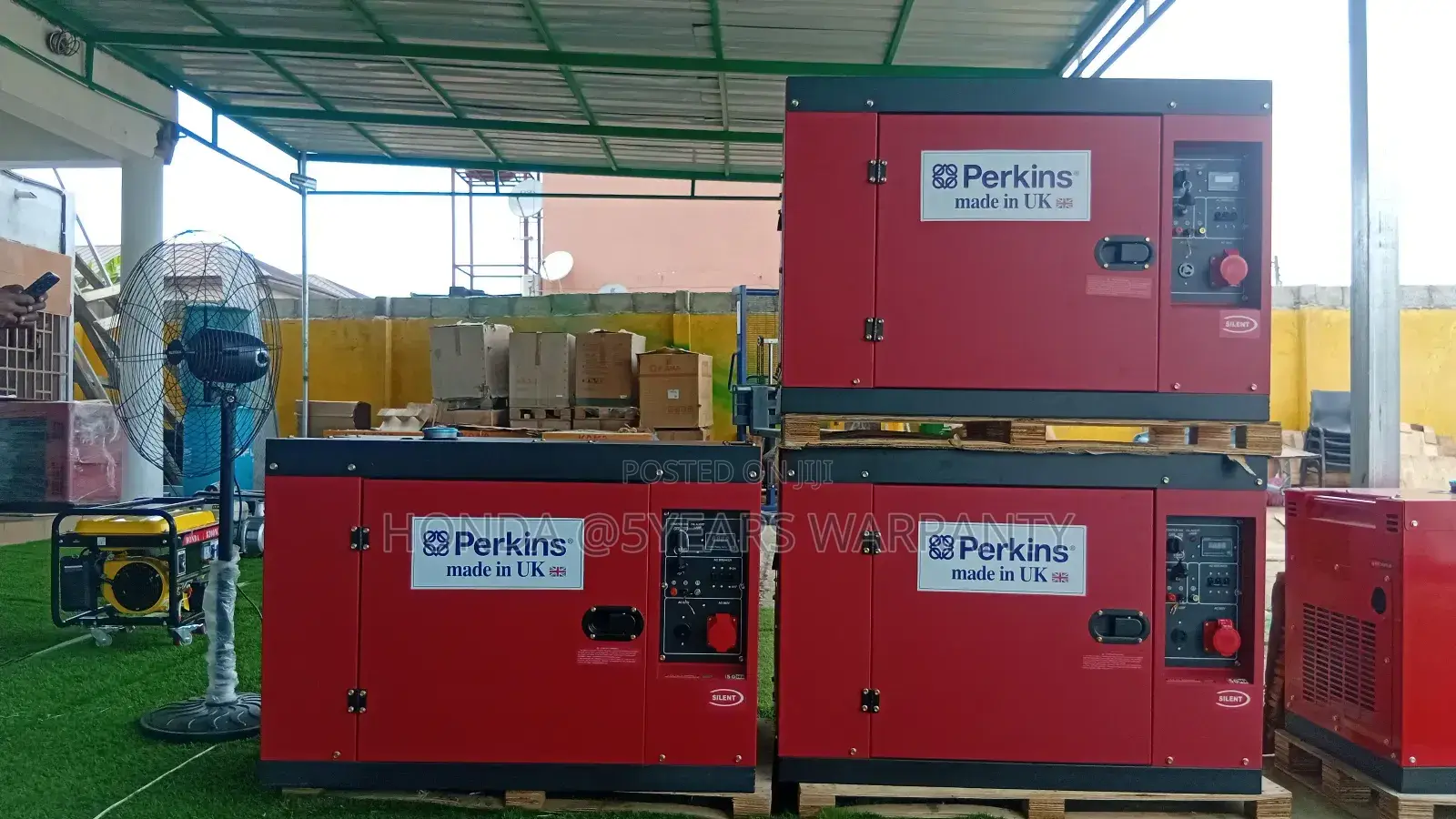 Opening Door for New Energy Perkins 18kva Generator 3phase