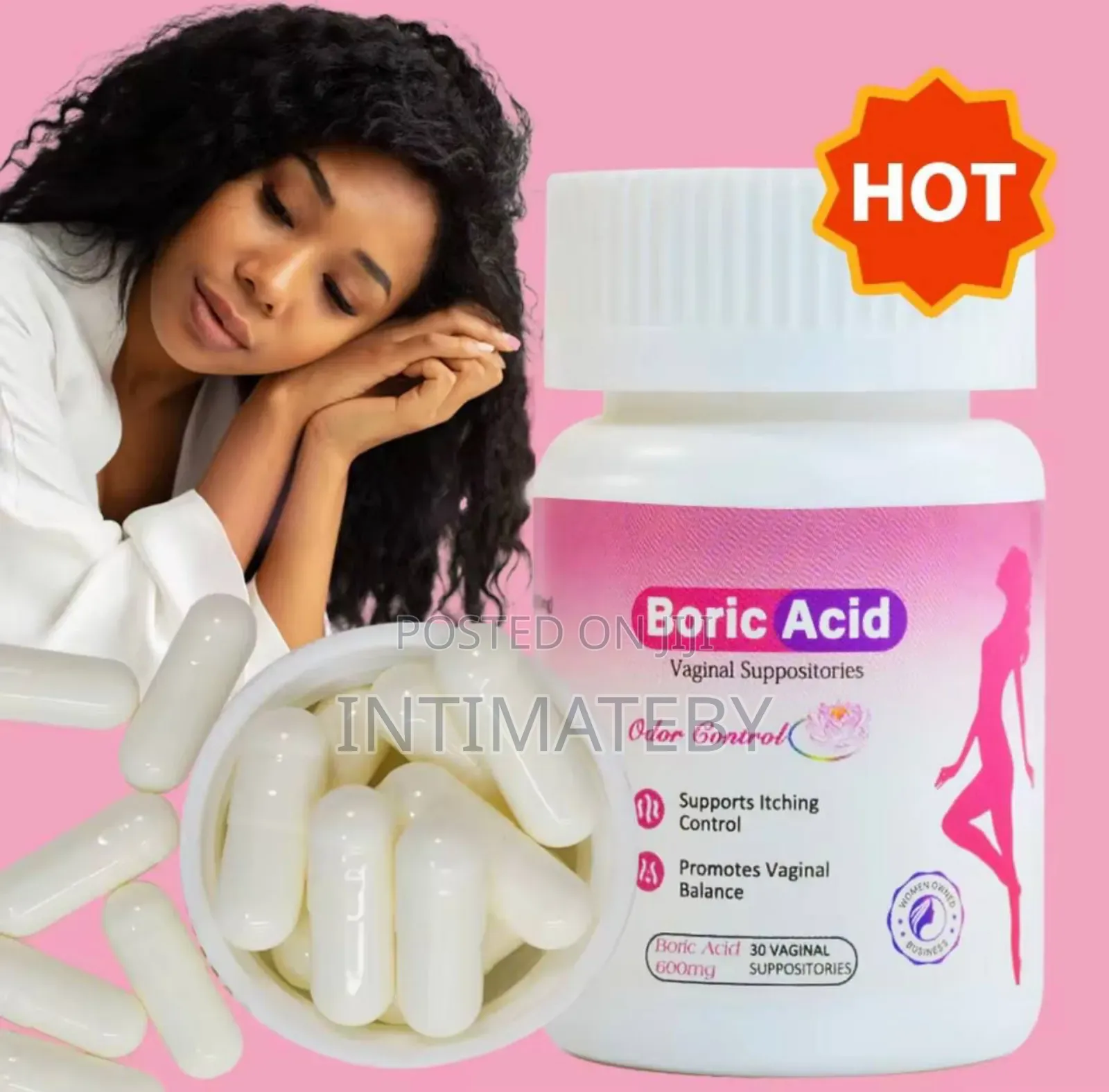 Boric Acid Intimate Care – 30 Suppositories