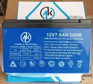 12v/7ah Ups Battery 20hr Ak Original 12v7ah