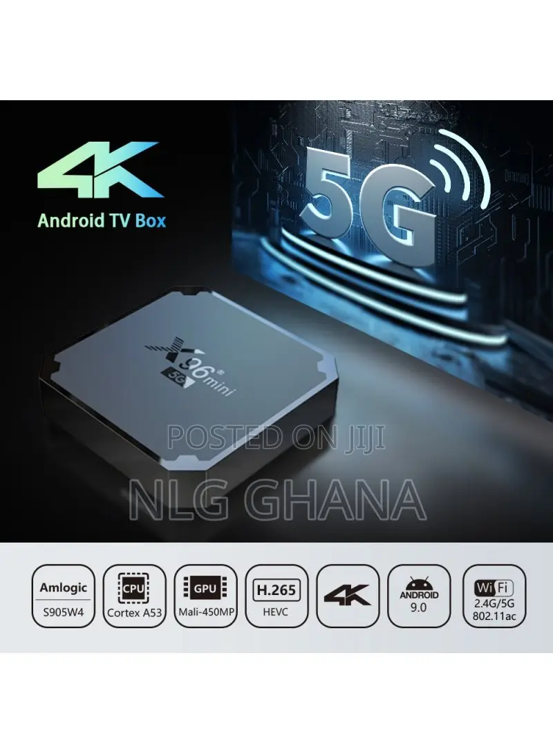 5g Amlogic Android 9.0 Tv Box Quad Core 2+16gb Tvx21187
