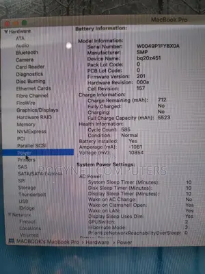 Laptop Apple MacBook Pro 8GB Intel Core i5 HDD 500GB
