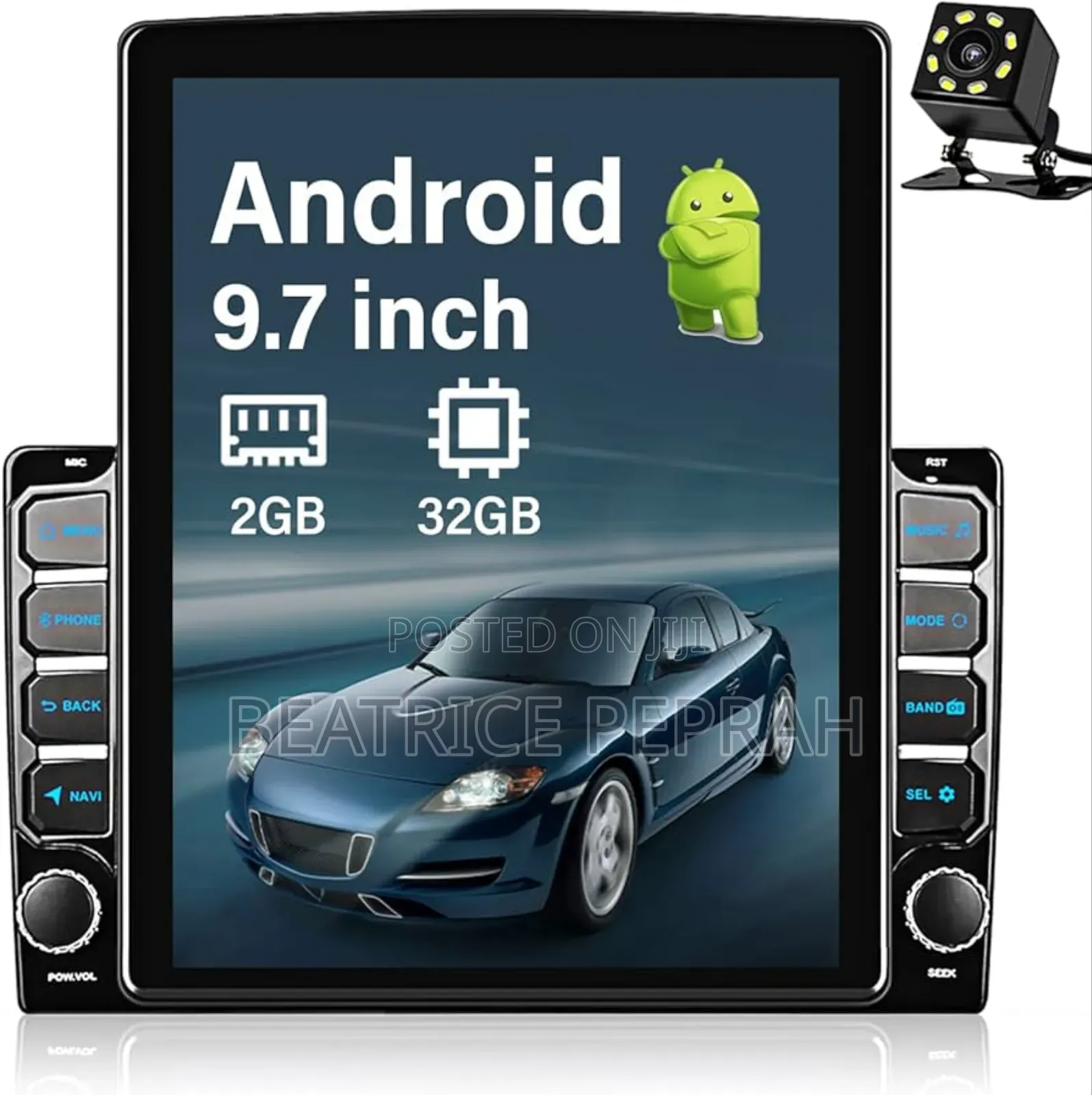 Mini Tesla Android Screen With Reverse Camera