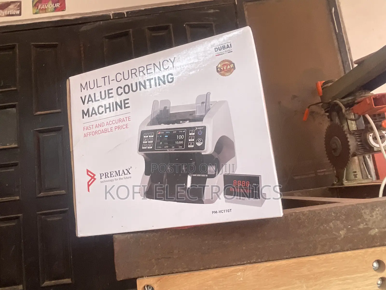 1 Year Warranty >> Premax Multi-Currency Value Count Machine