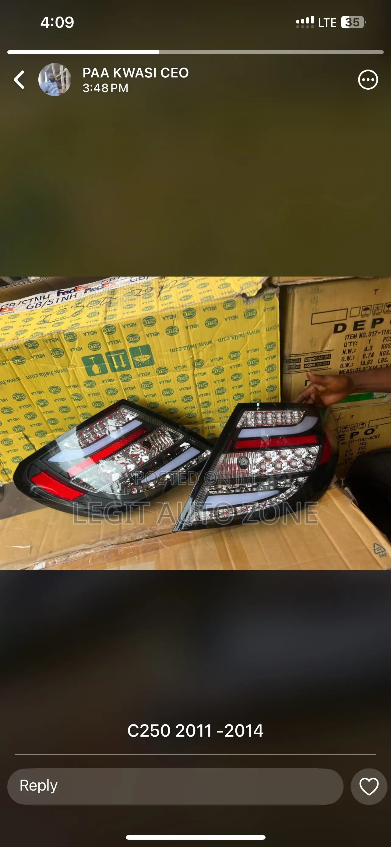 Mercedes Benz C250/W204 Spec Taillights Available