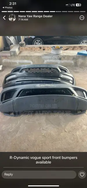 Range Rover Vogue 2018,2018,2020 Front Bumper Complete