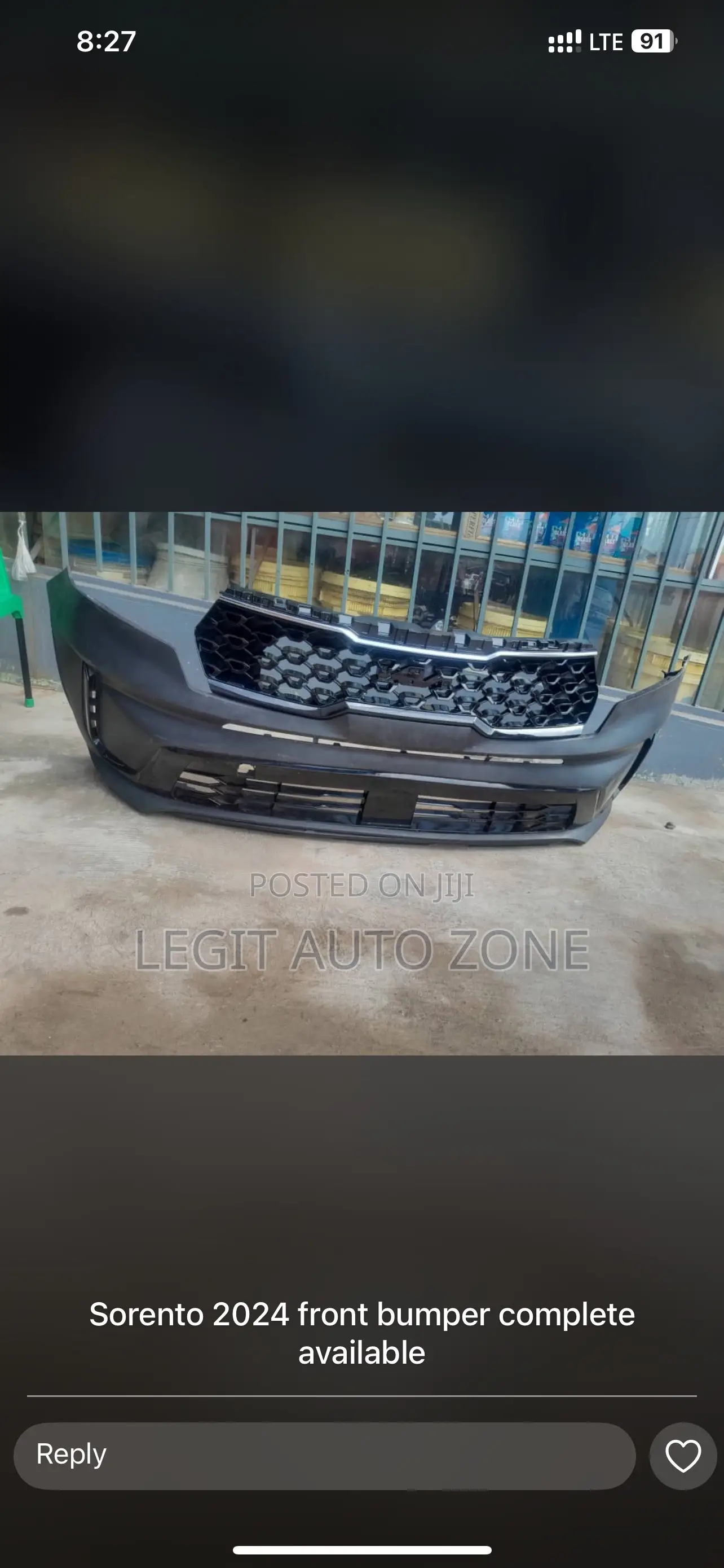 Kia Sorento 2023,2024, Front Bumper Complete