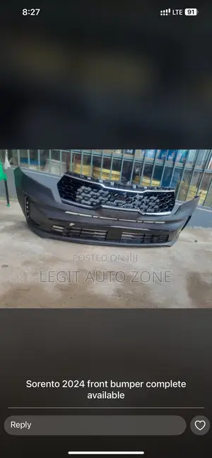 Kia Sorento 2023,2024, Front Bumper Complete
