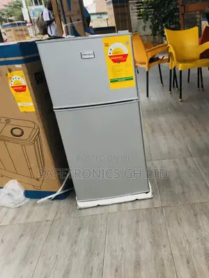 High Premium 90 Liters Doubledoor Grey Nasco Topfreezer