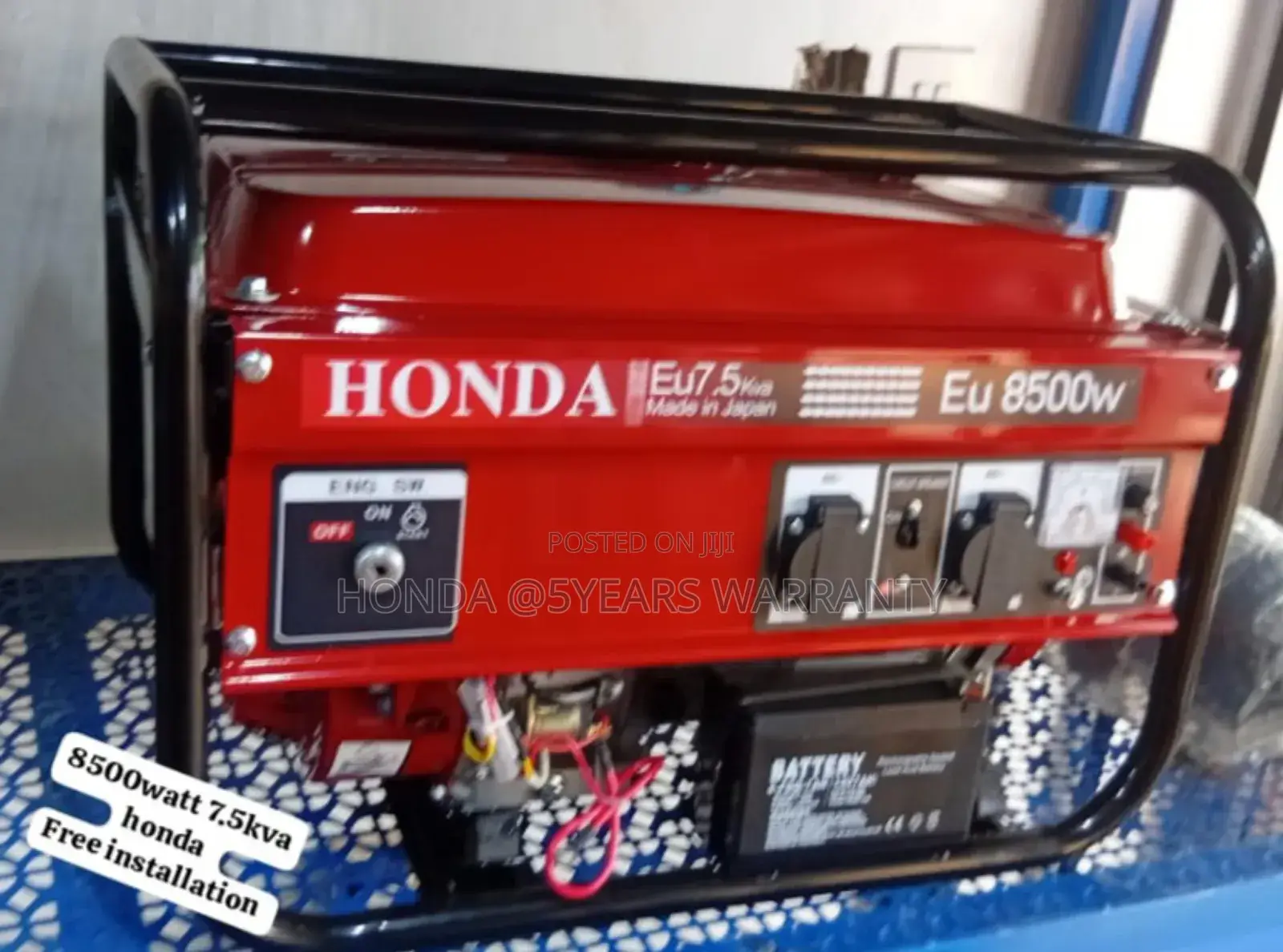 Mobile Japanese Honda Petrol Generator 7.5kva 8500watt
