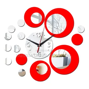 Photo - 3d Wallpaper Mirror Clock Sticker