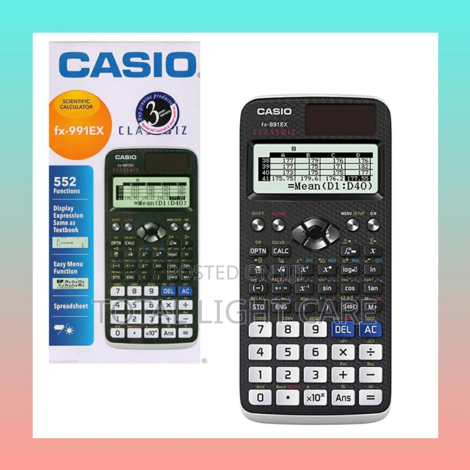 Scientific Calculator Fx-991ex Classwiz