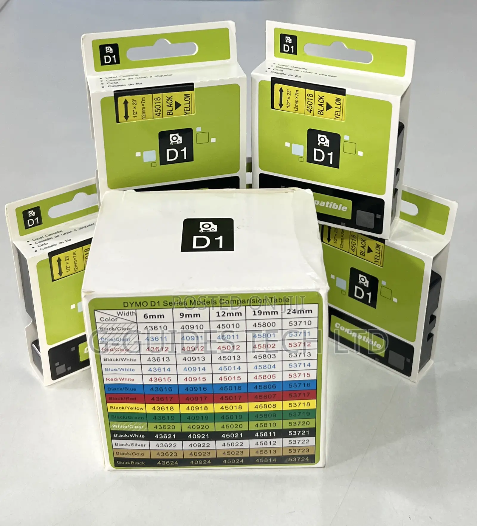 Dymo D1 Label Cassette , Dymo D1 Compatible Label Tape
