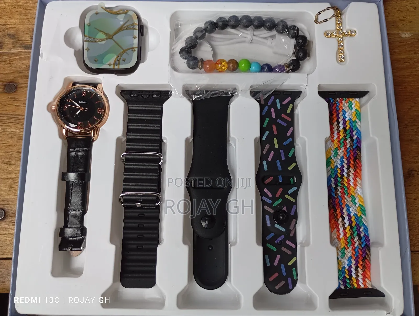 I-520 Mini Smart Watch, Quartz Watch, Bracelet, Chain- Black