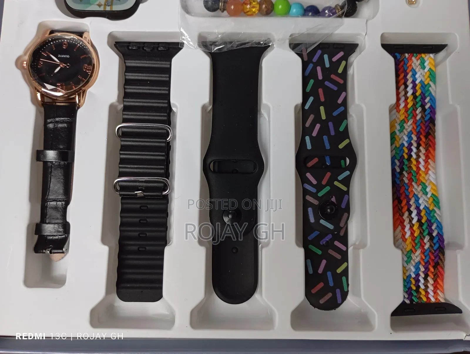 I-520 Mini Smart Watch, Quartz Watch, Bracelet, Chain- Black