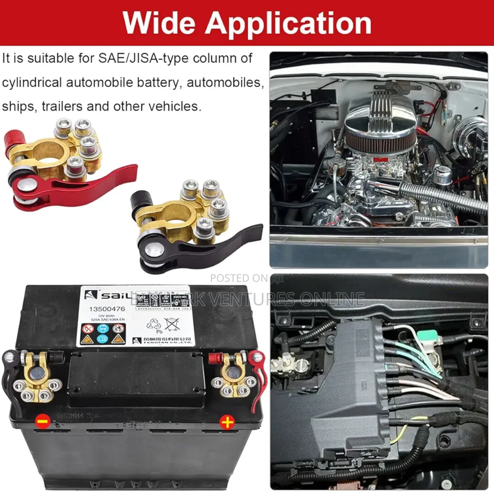 Car Battery Terminal Clamp Connectors