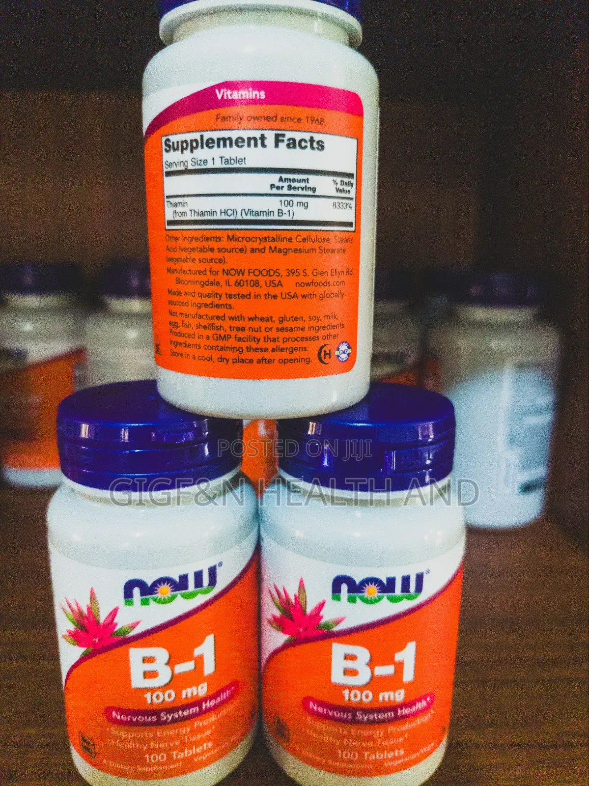 Now Vitamin B-1 100mg/100 Nerves Support(2029 Expiry)