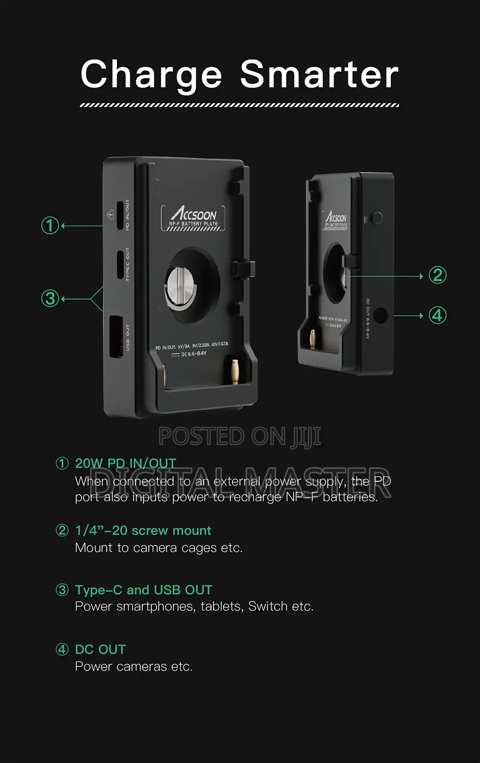 Accsoon Acc04 Np-F Battery Adapter