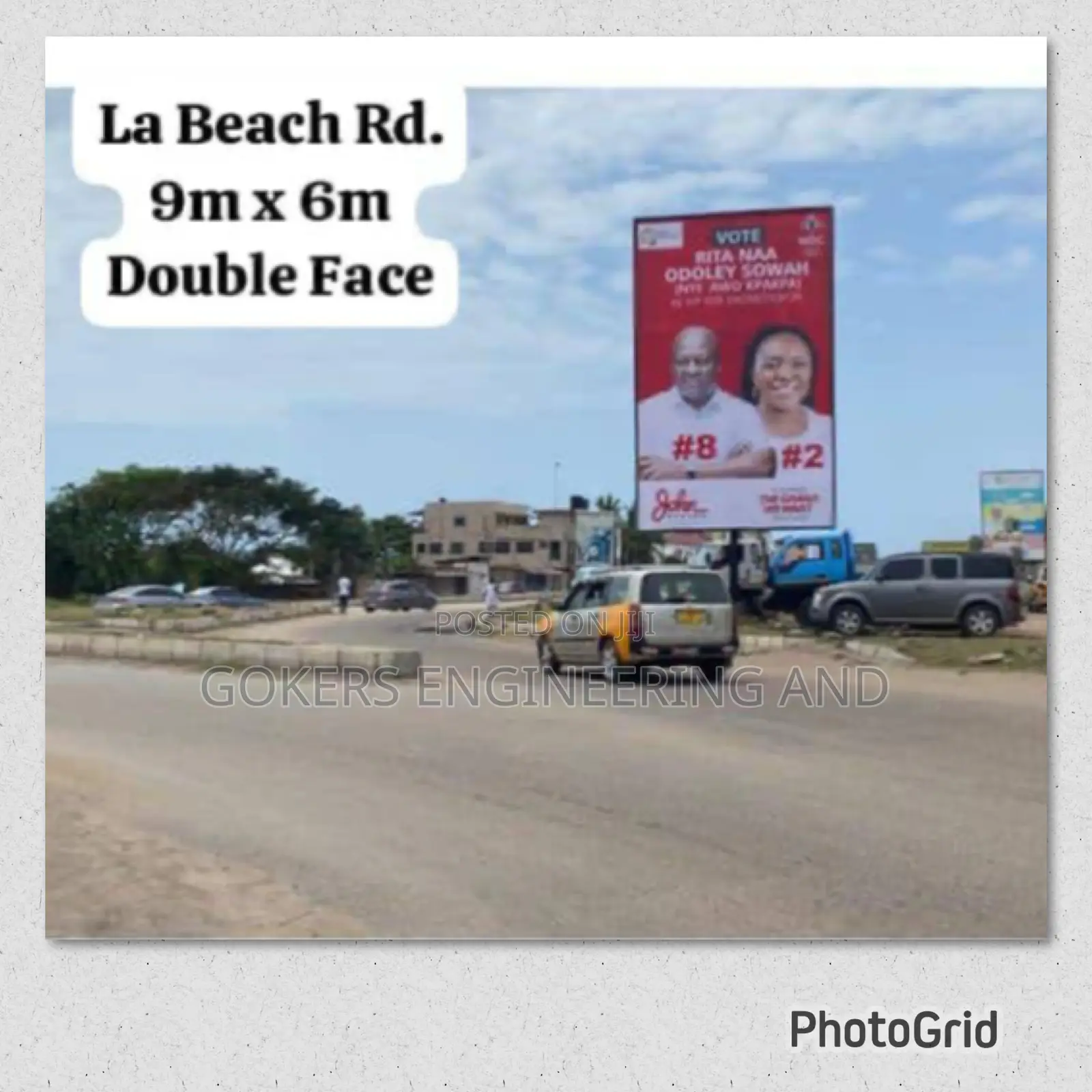 La Beach 9/6 Meters Billboard Available for Rent