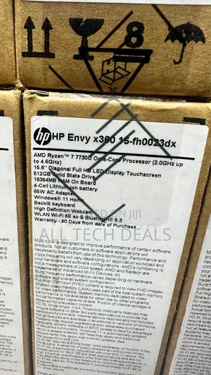 New Laptop HP Envy 15 16GB AMD Ryzen 7 SSD 512GB
