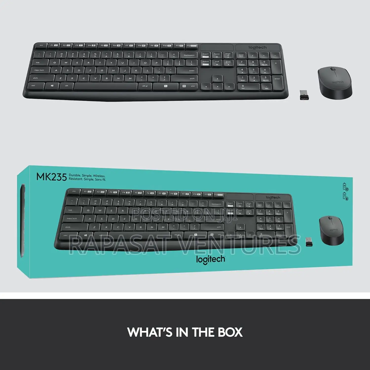 Logitech Mk235 Wireless Keyboard and Mouse Combo - Original