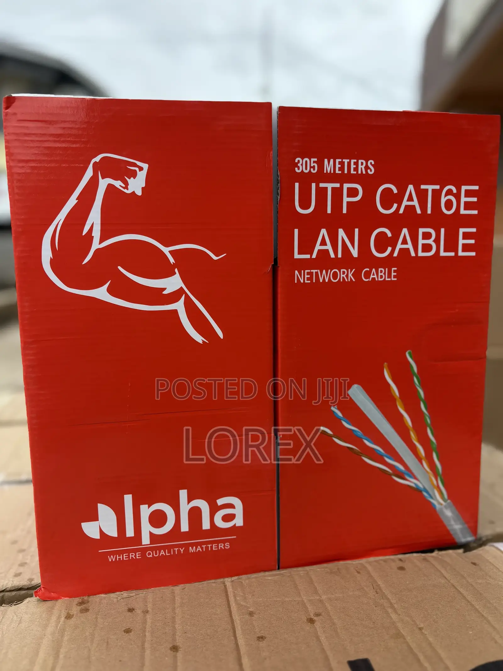 Alpha Network Cat6 Cable 305m Indoor Utp