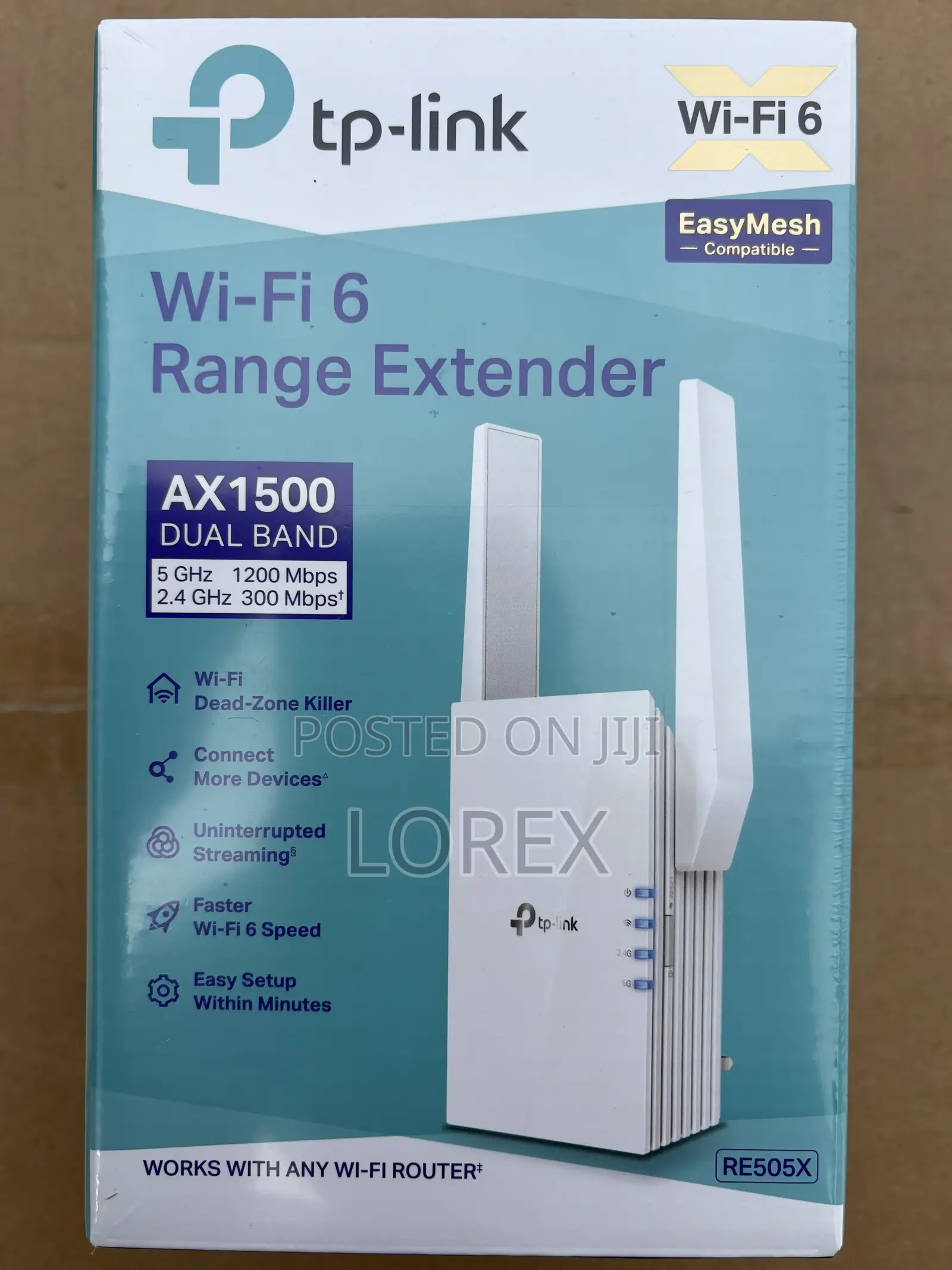 Tp-Link Wifi 6 Range Extenderq Re505x Dual Band Ax1500