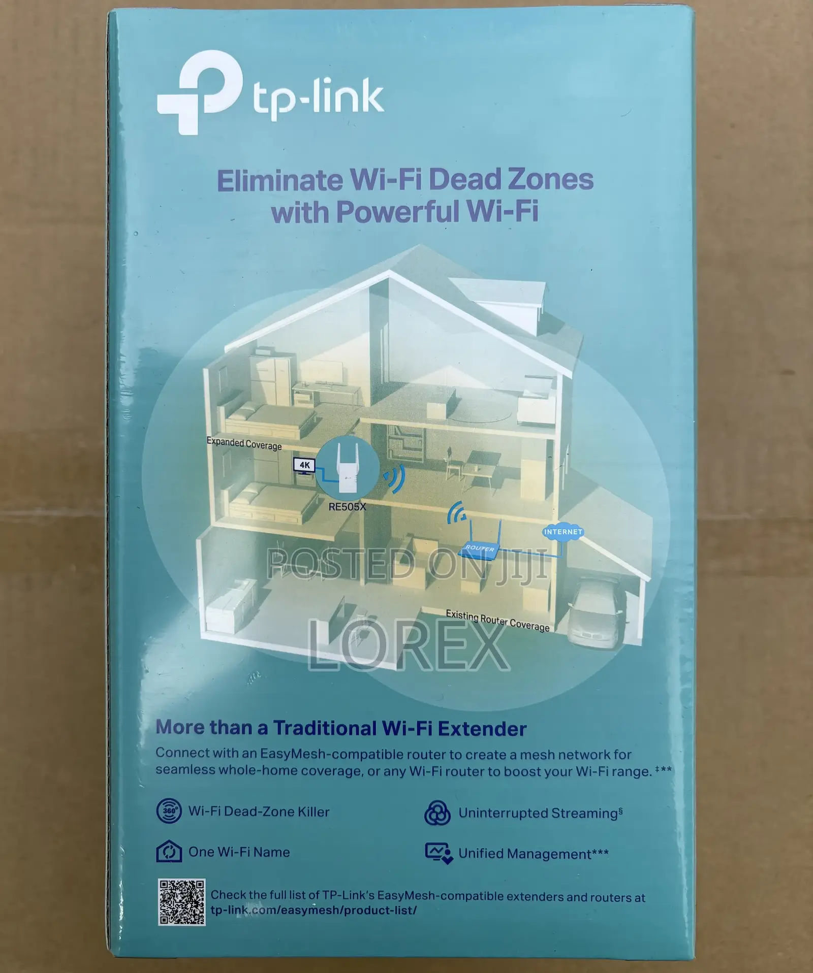 Tp-Link Wifi 6 Range Extenderq Re505x Dual Band Ax1500