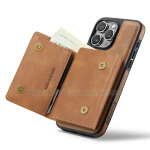 iPhone Magsafe Leather Cases With Detachable Magnetic Wallet