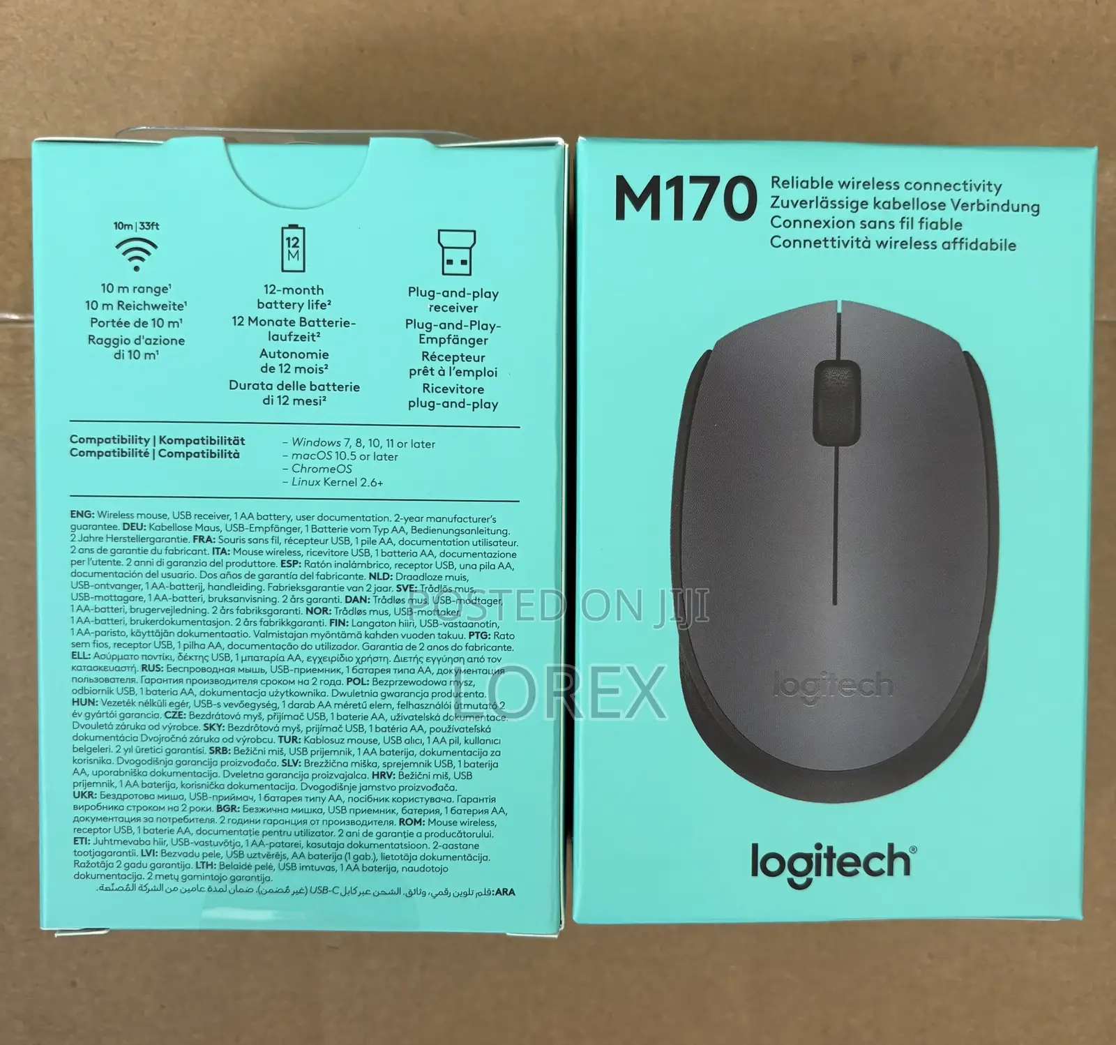 Logitech Wireless Mouse 2.4 GHZ M170 With Battery (Original)