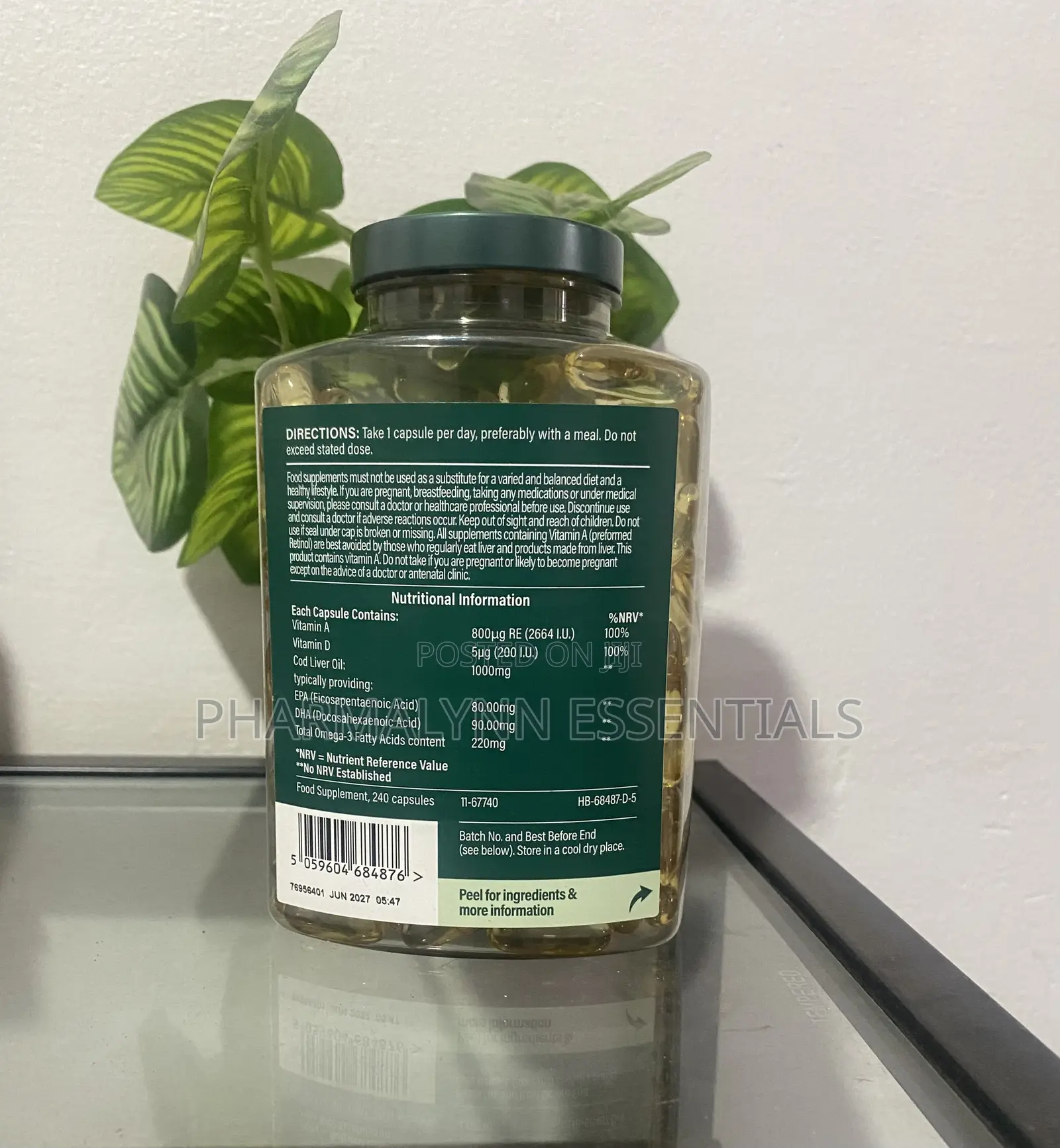 Pure Cod Liver Oil Capsule